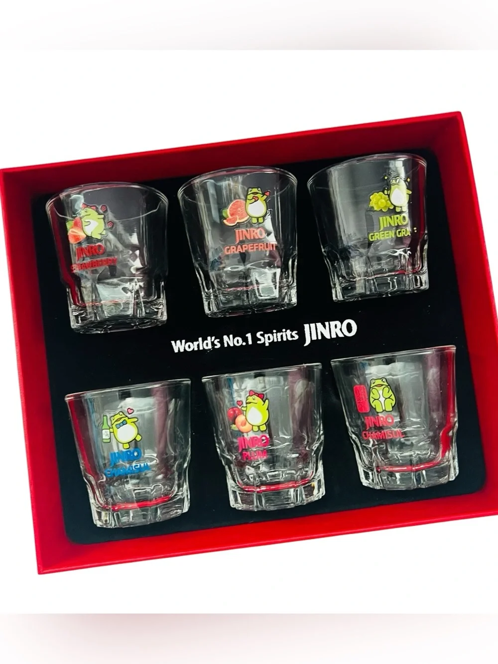 Jinro Shot Glasses Set of 6  New in box ▪️C309